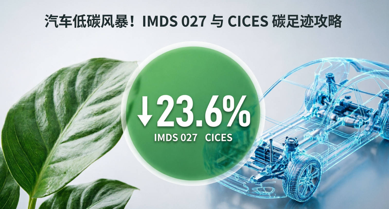 【低碳前沿】汽车人必看！IMDS Rec 027 与 CICES 产品碳足迹 (PCF) 申报实战