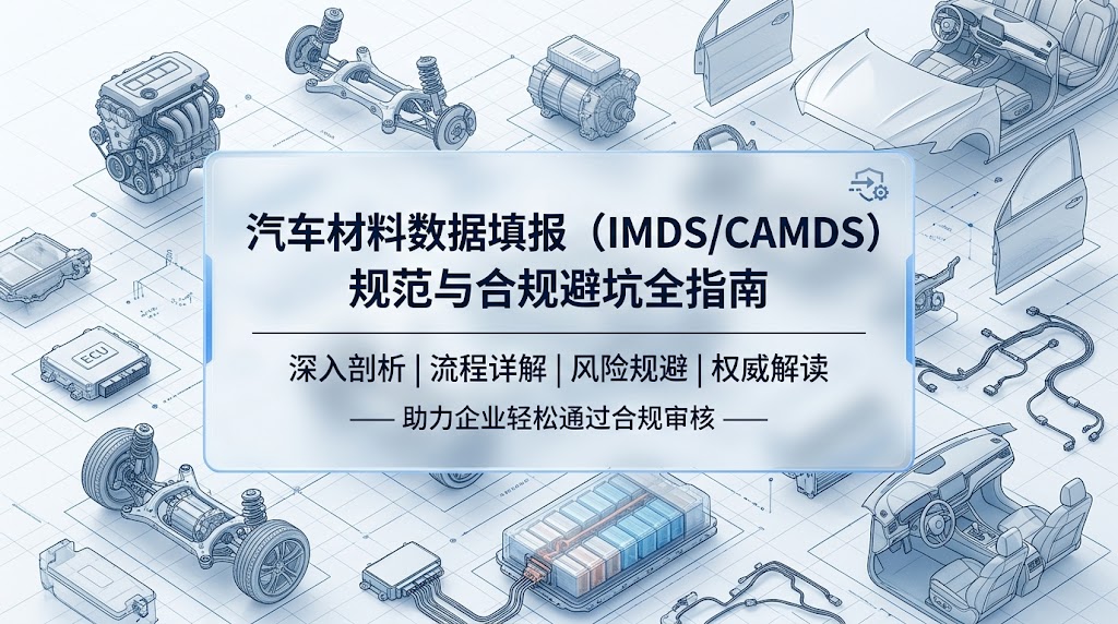 汽车材料合规避坑干货篇：IMDS/CAMDS填报高频退回雷区与终极避坑指南
